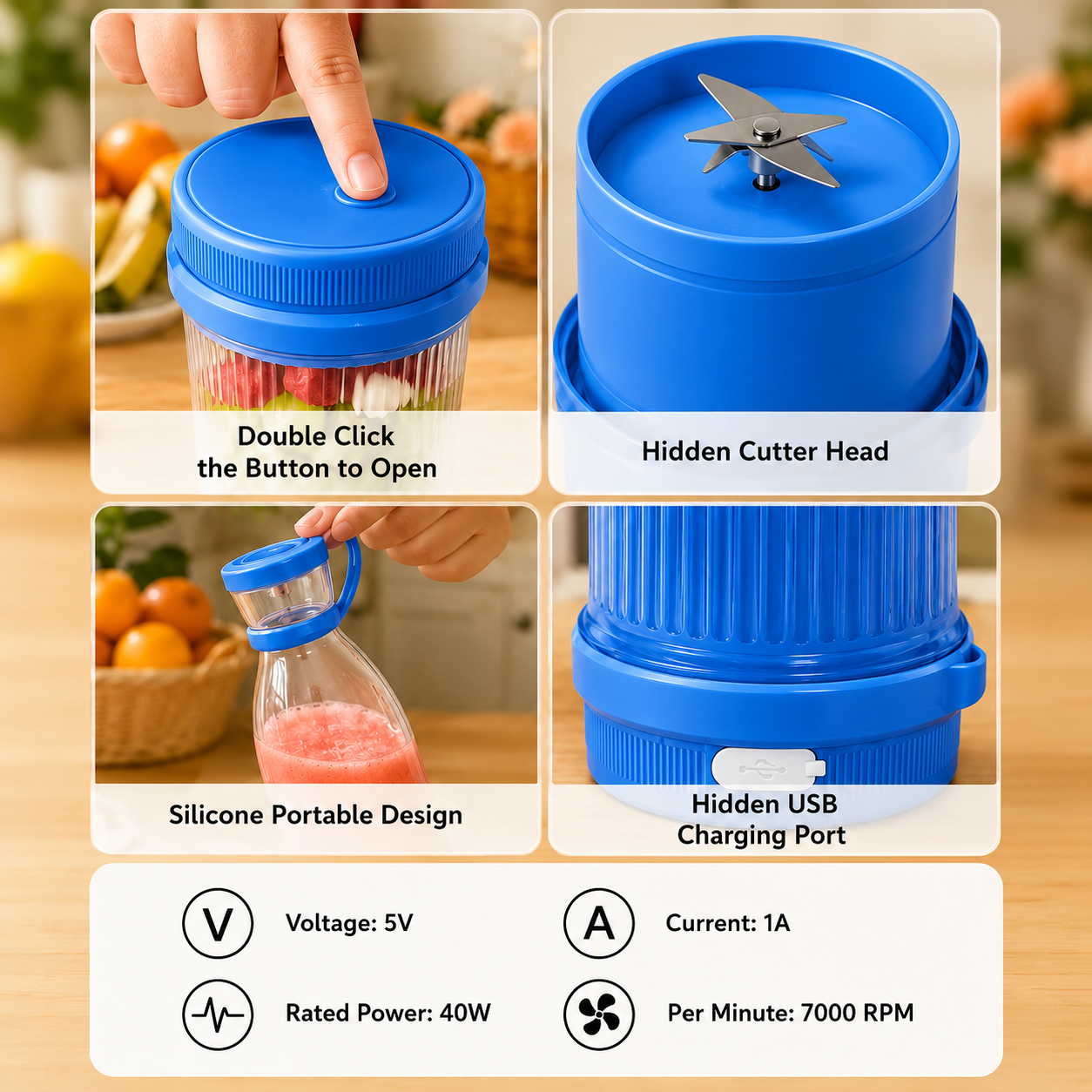 Nutri Blend Portable Electric Blender